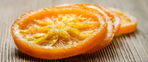 Distinguir las buenas naranjas confitadas