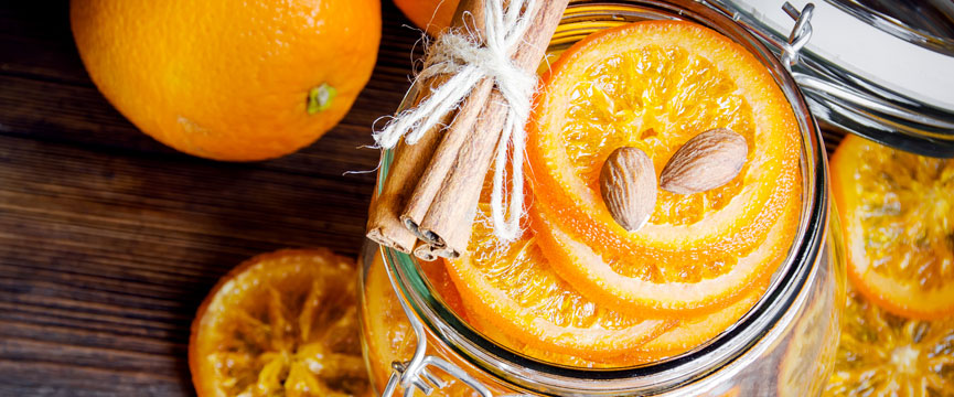 Confitar naranjas en casa