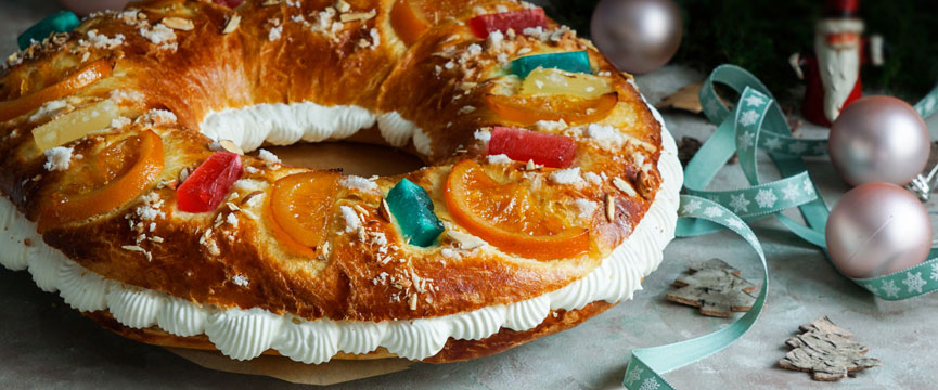 Fruta confitada en el Roscón de reyes Fruta confitada en el Roscón de reyes
