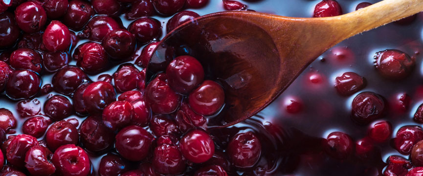 Cerezas en almíbar