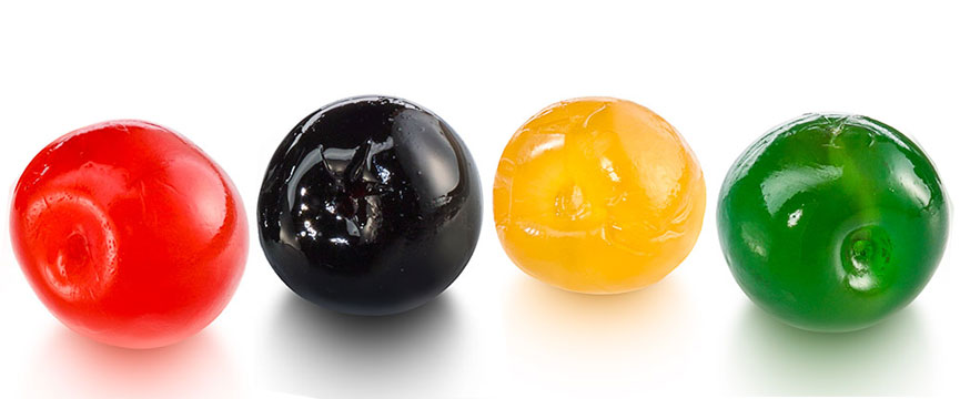 Colored cherries