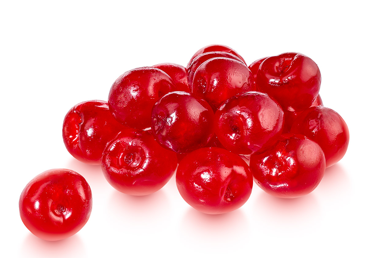 What are glace cherries